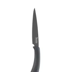 Tovolo Comfort Grip 5" Slicing Knife Charcoal 14008-200: High Carbon Stainless Steel Blade, Dishwasher-Safe, Rubber Handle
