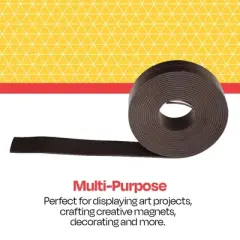 School Smart Magnetic Tape Roll, Adhesive Backed, 1 Inch x 10 Feet