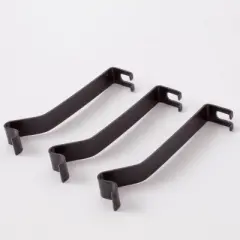 Aladdin Steel Spring Mount Clips for Hanging Oil Lamp, Fit H175 Hanging Lamp Frame, 2.75 x .375 in, Set of 3, Black