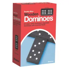 Pressman Double Nine Wooden Dominoes Game, 3 Packs