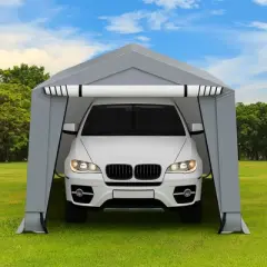 Costway 10' x 16'\10.2' X 20.4'  Heavy-Duty Carport Car Canopy Shelter Outdoor Portable Garage Door