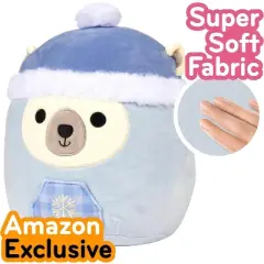 Squishmallows Original 10" Brooke The Polar Bear- Official Jazwares Plush - Collectible Soft & Squishy Stuffed Animal Toy- Gift for Kids, Girls & Boys