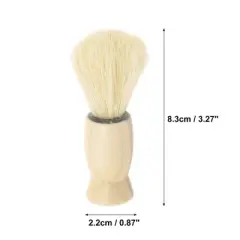 Unique Bargains Durable Shaving Brush 3.27"x0.87" Wood Color 1 Pc
