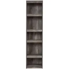 71.97" 5 Tier Wooden Pier with Adjustable Shelves - Benzara
