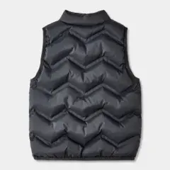 Toddler Solid Quilted Puffer Vest - Cat & Jack&trade; Charcoal Black