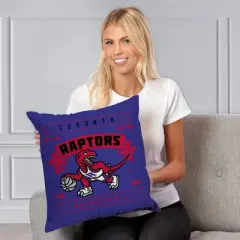 NBA Toronto Raptors Hardwood Classics Printed Throw Pillow