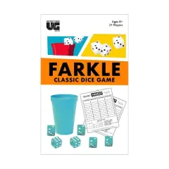 Farkle Classic Dice Game: Strategy Board Game with Scoring Pads & Instructions for 2+ Players, 20-40 Min Play