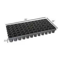 SUNPACK 10" x 20" Seed Starting Air Prune Propagation Tray, 2.5"