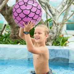 4E&rsquo;s Novelty 4 Pack Mermaid Beach Balls for Kids &ndash; Pool Float Toys & Mermaid Themed Decorations