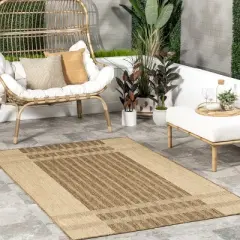 nuLOOM Lila Modern Striped  Indoor/Outdoor Area Rug