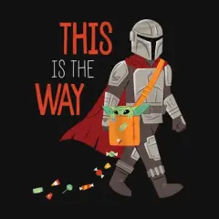 Girl's Star Wars The Mandalorian Halloween Grogu This is the Way T-Shirt