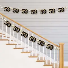 Big Dot of Happiness We Still Do - 50th Wedding Anniversary - Anniversary Party DIY Decorations - Clothespin Garland Banner - 44 Pieces