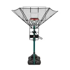 Dr. Dish iC3 Basketball Rebounder with Rotating Return Net and Chute Trainer for Pole and Wall Mounted Hoops