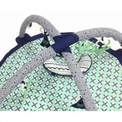 Bacati - Baby Activity Gyms & Playmats (Noah Mint/Navy)
