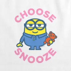 Women's Minionschoose Snooze Sleeveless Crop Top Tank