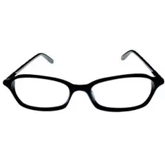 Jones New York J220 49mm Unisex Acetate Rectangular Designer Eyeglasses OR Blue Light Filter OR Reading Glasses in Black