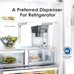 Waterdrop 35 Cup Slim Water Filter Dispenser with Extra 2 Replacement Filter