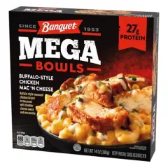 Banquet Mega Bowls Frozen Buffalo Style Chicken Mac 'N Cheese - 14oz