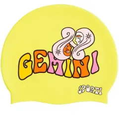 Sporti Groovy Zodiac Gemini Silicone Swim Cap
