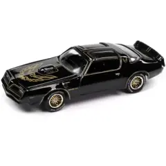 1977 Pontiac Trans Am Black w/Gold Eagle Graphic w/Token & Game Card Trivial Pursuit 1/64 Diecast Model Car by Johnny Lightning