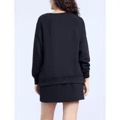 Women's Long Sleeve With Side Slits Scuba Raglan Top | Motherhood Maternity