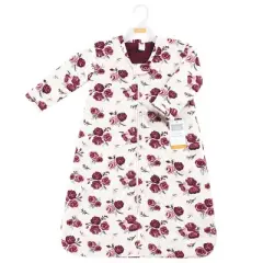 Hudson Baby Infant Girl Long Sleeve Plush Faux Fur Sleeping Bag, Wearable Blanket, Rose