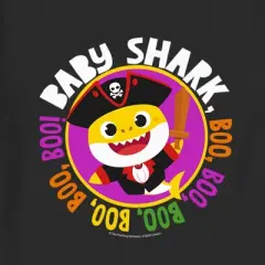 Toddler's Baby Shark Halloween Boo Pirate T-Shirt