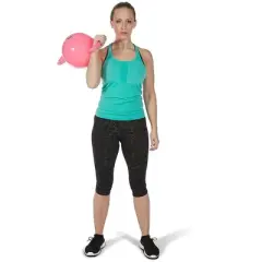 Kamagon Exercise Ball, Pink, 14-Inch with workout DVD