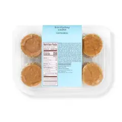 Classic Birthday Cake Cupcakes - 11.2oz/6ct - Favorite Day&trade;