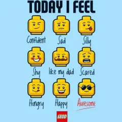 Men's LEGO&reg; Minifigure Head Emotions T-Shirt