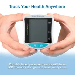Bluestone Automatic Wrist Blood Pressure Monitor with Digital LCD Display