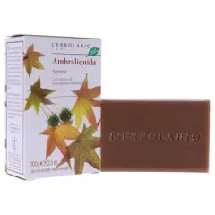 L'Erbolario Ambraliquida Bar Soap - Soap Bar Body Wash - 3.5 oz