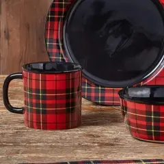 Park Designs Sportsman Plaid Mug Set - Red