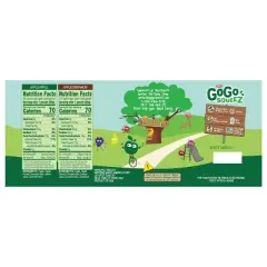 GoGo SqueeZ Applesauce and Fruit Puree Variety Pack Apple & Cinnamon Pouches - 64oz/20ct