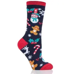 Heat Holders Lite Women's Lite Carol Festive Christmas Crew Sock  Assorted Us 5-9| Size Women's 5-9 - Festive Christmas
