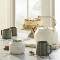 2qt Stainless Steel Arch Cutout Teapot - Hearth & Hand&trade; with Magnolia