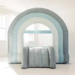 SMOL 8' x 8' Inflatable Bounce House - Blue Rainbow