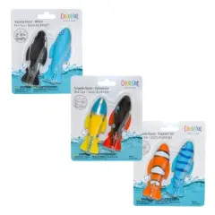 CocoNut Outdoor Torpedo Racers Dive Toys - 6-Pack Assortment (2 Whales, 2 Submarines, 2 Tropical Fish)