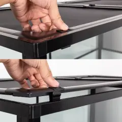 REPTI ZOO  64 Galloon Reptile Tall Side Mesh Glass Terrarium