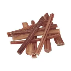 GigaBite 6-Inch All Natural Odor Free Half-Cut Bully Sticks (10 Count)