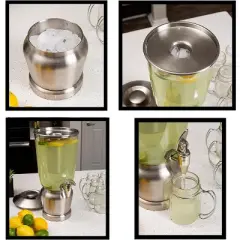 BirdRock Home 1.5 Gallon Stainless Steel Beverage Dispenser - Silver