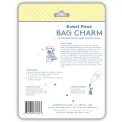 Sweet Paws Bag Charm Holder for Used Dog Poop Bags
