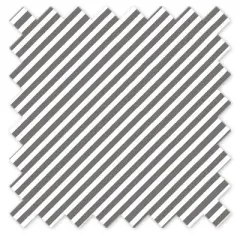 Bacati - Love Gray/white Warp Stripes Crib/Toddler Bed Skirt