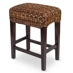 BirdRock Home Seagrass Backless Counter Stool - Espresso