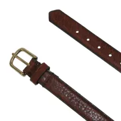 Boston Leather Men's Big & Tall Bison Leather Belt