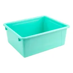 Storex Deep Storage Tray with Lid, Teal