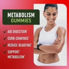 Metabolism Gummies with Apple Cider Vinegar, Metabolism Support for Men & Women, Energy, Digestion & Lean Body Mass Support, MAV Nutrition, 60ct