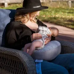 Boppy Anywhere Support Nursing Pillow - Soft Gray Heathered