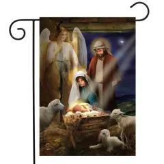 Briarwood Lane Garden Flag 12x18 For Outdoor Holy Nativity Christmas For Christmas Garden Flag Flags For Outside