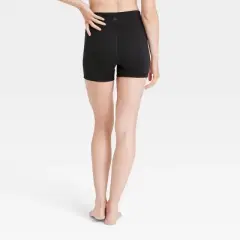 Women's Brushed Sculpt Mid-Rise Bike Shorts 4" - All in Motion&trade;